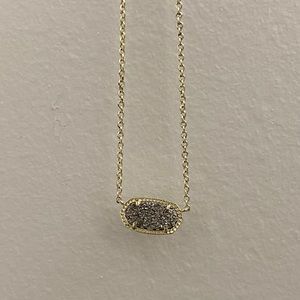 Kendra Scott Platinum Drusy Necklace